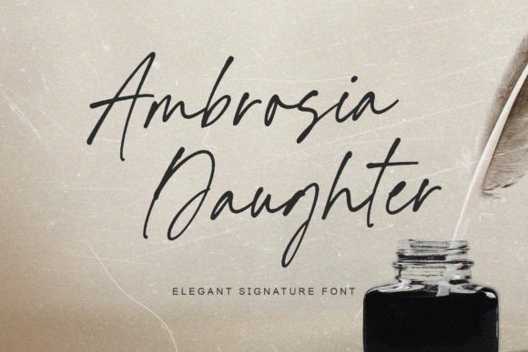 Ambrosia Daughter: A Sweet Handwritten Font for Makers