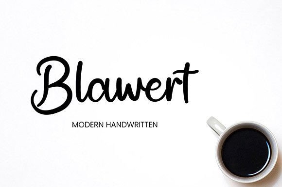Blawert Font: A Modern Handwritten Typeface for Real Business Branding