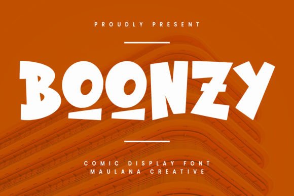 Boonzy: A Playful Display Font for Bold Digital Branding