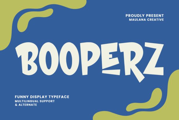 Booperz: A Fun, Heavy Display Typeface for Small Business Branding