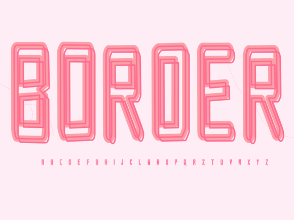 Border: A Friendly Display Font for Editorial Design
