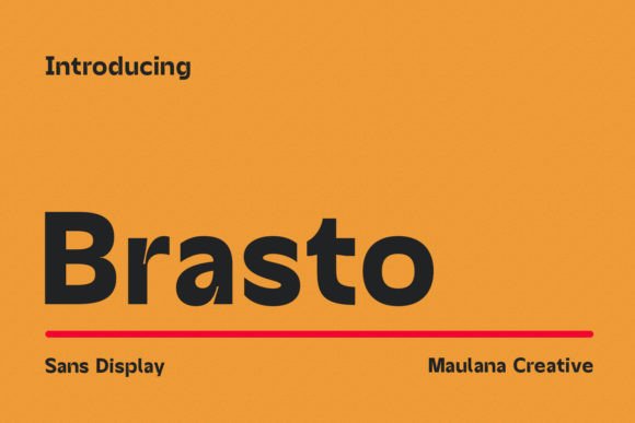 Brasto: A Modern Sans Display Font for Editorial Design