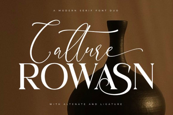 Calture Rowasn: A Serif & Script Duo for Thoughtful Typography