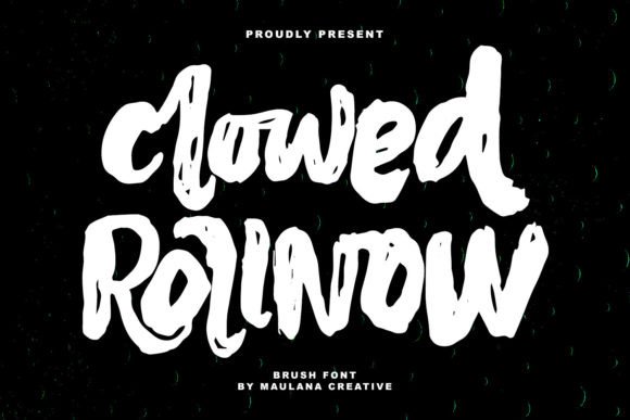 Clowed Rollnow: A Handmade Display Font That Feels Like a Signature