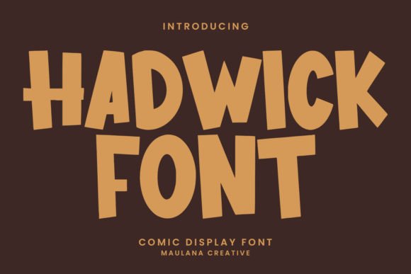 Hadwick Display Font for Small Business Branding