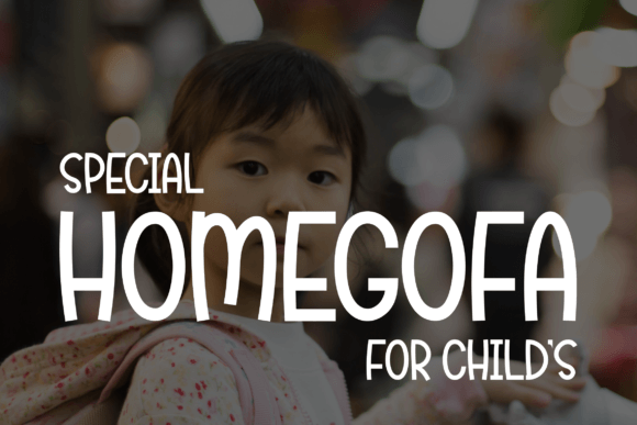 Homegofa: A Friendly, Readable Display Font for Kids’ Brands