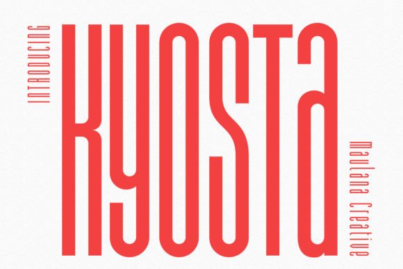 Kyosta: A Tall, Friendly Sans Serif Font for Small Business Branding