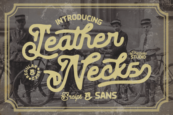 Leather Necks: A Vintage Script Font That Makes Your Headlines Instantly Recognizable