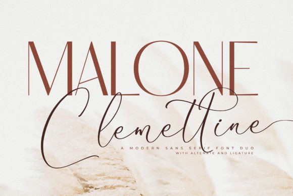 Malone Clemettine: A Serif Typeface Built for Scroll-Stopping Brand Moments