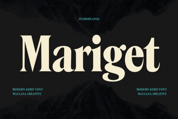 Mariget: A Modern Serif Display Font for Digital Branding