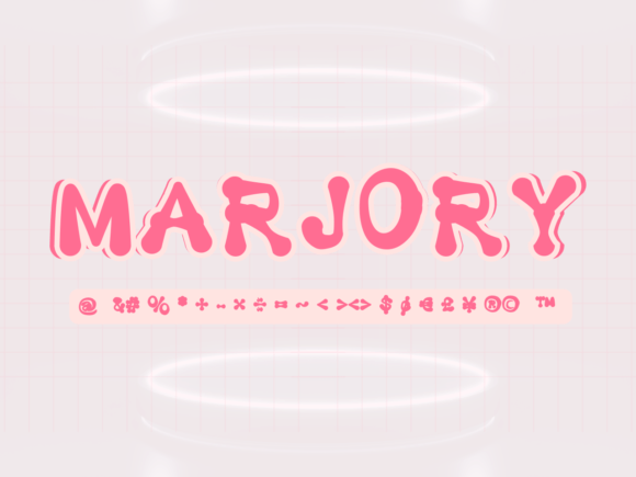 Marjory: A Playful Retro Display Font for Handmade Brands