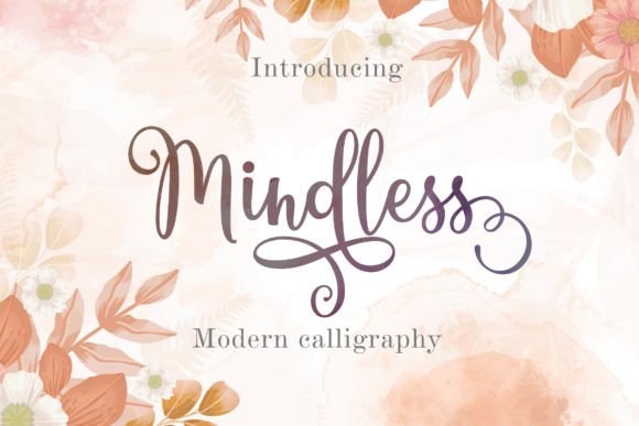 Mindless Script: A Delicate, Modern Typeface for Thoughtful Branding