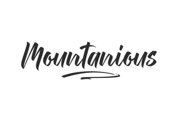 Mountanious: A Refined Script Font for Digital Branding