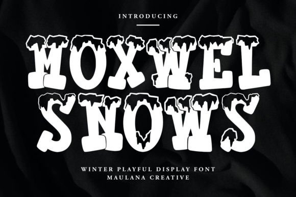 Moxwel Snows: A Playful Winter Display Typeface