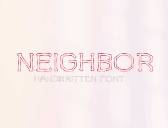 Neighbor: A Distinctive Display Font for Editorial Design