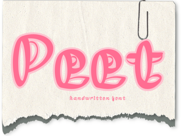 Peet: A Joyful Handwritten Font for Editorial Design