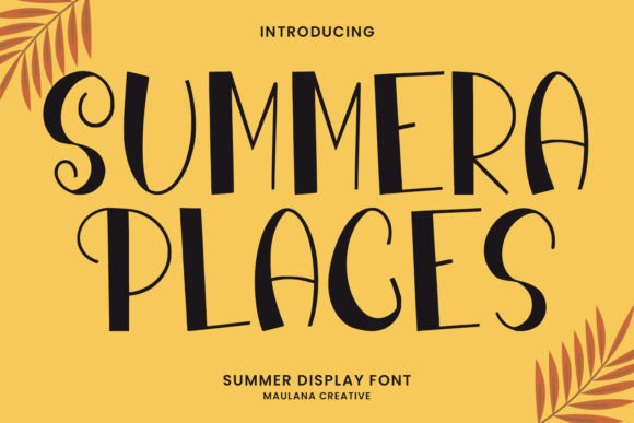 Summera Places: A Friendly, Bold Display Font for Small Business Branding